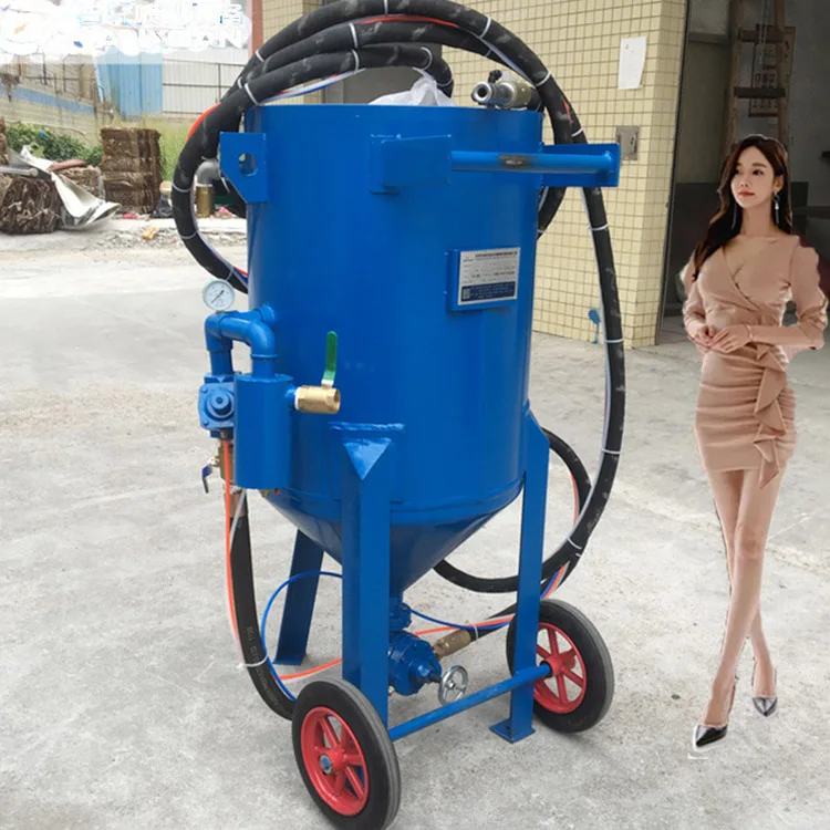 Small Size Mini Sand Blaster, Shot Blaster with Sanlaster Gun, Glass Beads Abrasive Blaster Wet Blast Cabinet