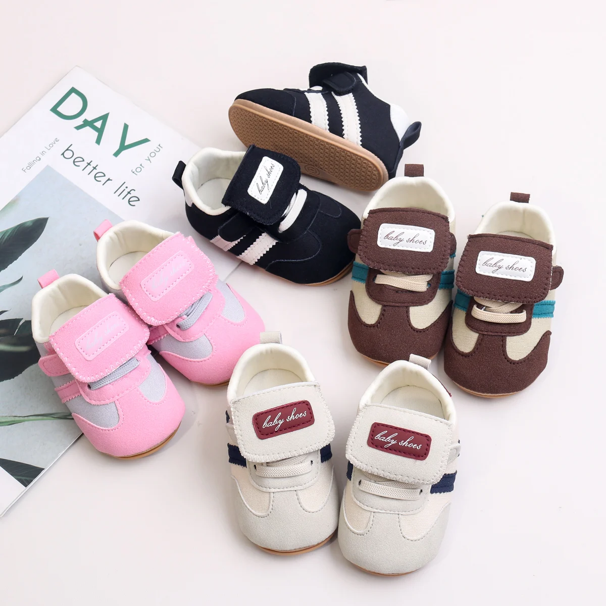 2025 Unisex Baby Toddler Sports Shoes Hot Selling Breathable Anti-Slippery Fashionable Trend for Boys Girls Spring Autumn Rubber