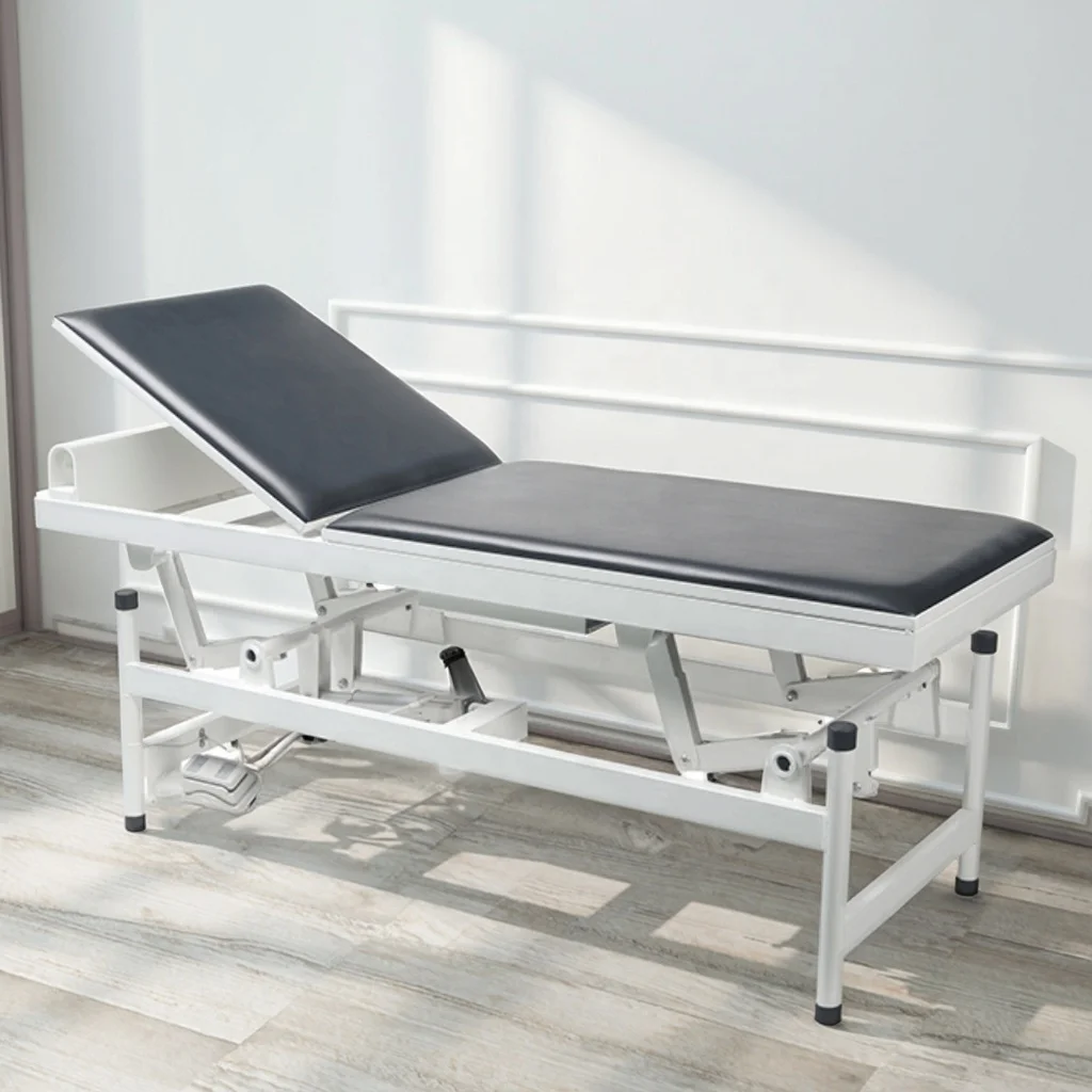 Adjustable Height Hydraulic Metal Examination Table Clinical Grade 600-800mm Modern Multi-Function Hospital Use Infusion School 3