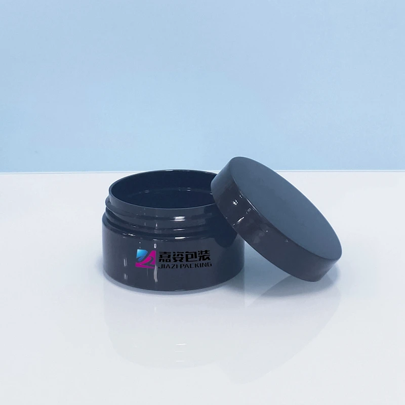 Cute 6 Oz Square Jar Loose Powder Recycled Plastic Jars With Lid