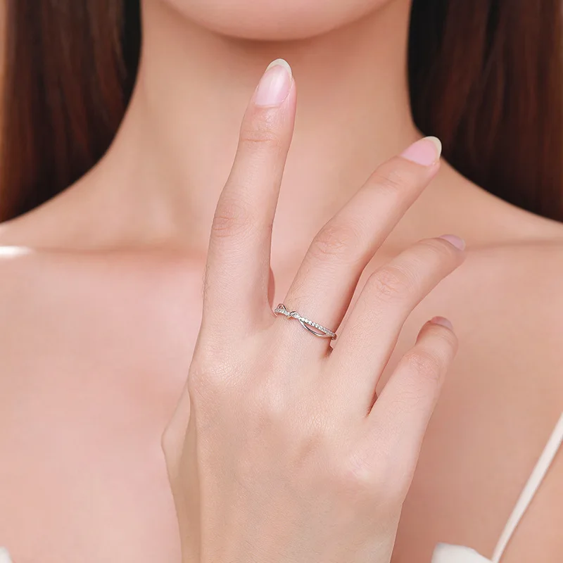 925 Sterling Silver Fashion Ring for Women Fine Rhodium Plating