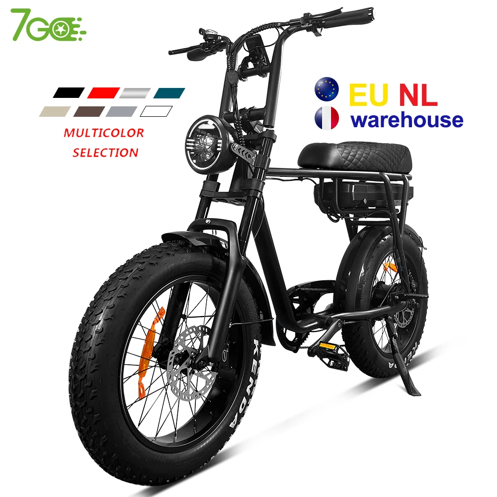 7Go EB4 EB2 Long Range 48V 1000W Electric Bicycle - 30 Mph Fat Tire E-Bike  in US/EU Warehouse for B2B Buyers
