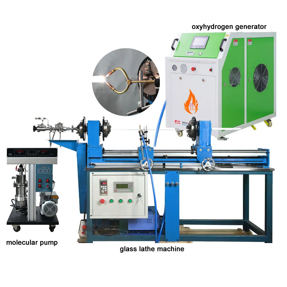 Tabletop Glassblowing Torch Glass Tube Making Sealing Lathe Glass Blowing Machine