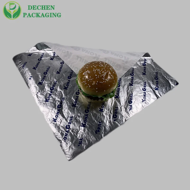 Foil Paper For Sandwich Aluminum Packaging For Burgers