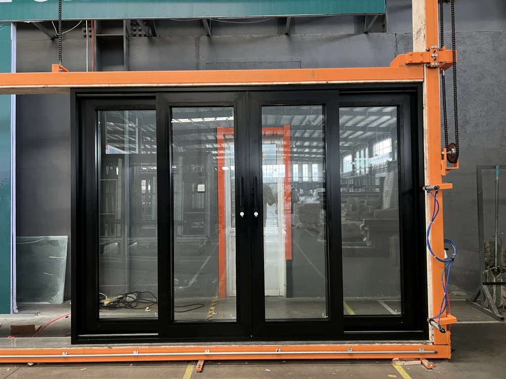 Minglei Customizable Size Thermal Insulation Balcony Exterior Door Aluminum Tempered Glass Sliding Door factory