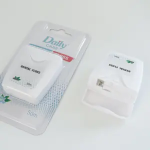 Daily Care Manufacturer Price Trapezoidal Portable Box PTFE Dental Picks for Wide Gap Cleaning 1000D Customize