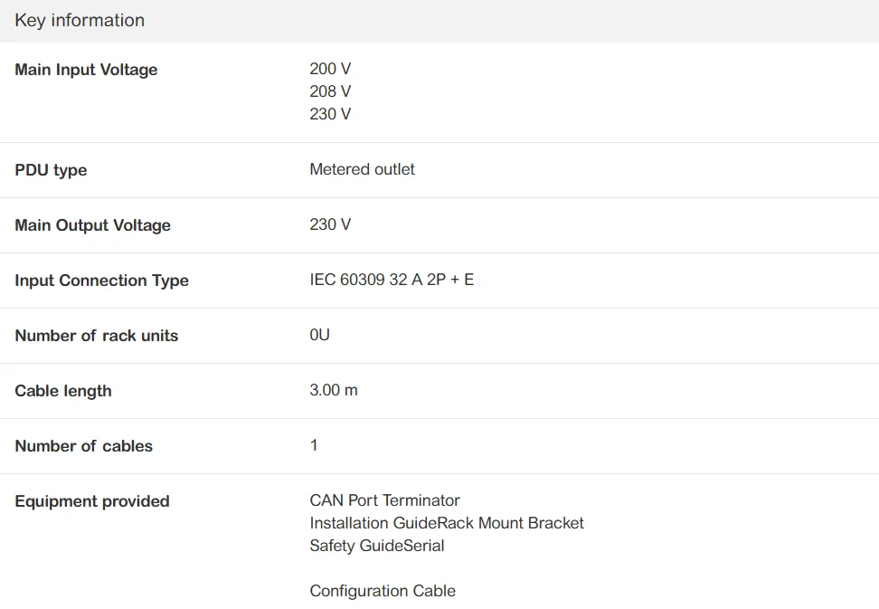 Apc Pdu Ap8453 Rack Pdu 2g Metered By Socket 0 U 32 A 230 V Load ...