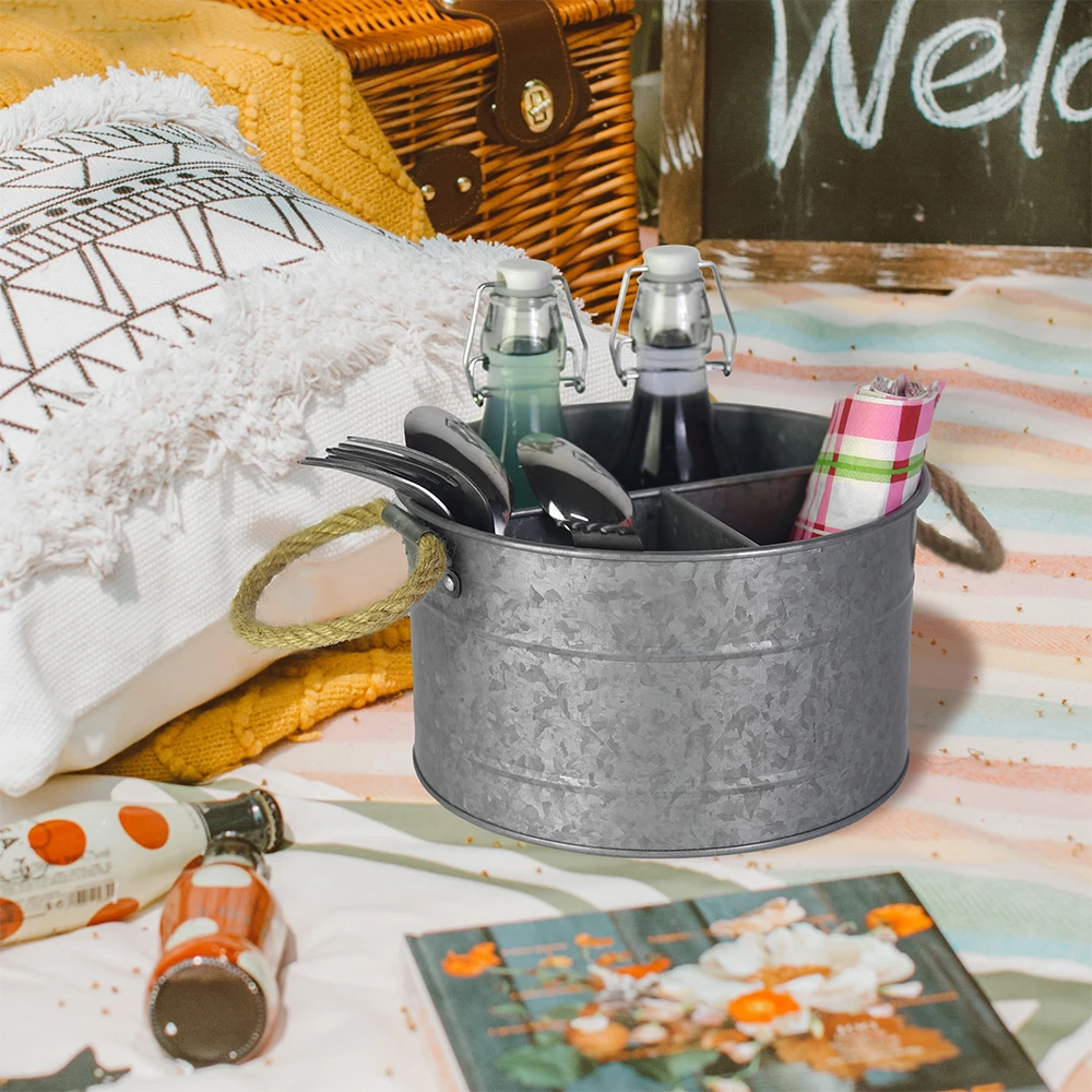 Modern Storage Firm Single Farmhouse Utensil Holder Large Cooking Utensil Holder With Handle