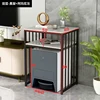 black shelf + gray stone slate