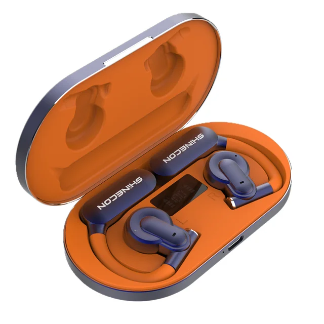 Open Ear TWS Air Conduction Headphones 16mm Speaker HIFI Stereo Voice Sport Earhook Earphone With Digital Display