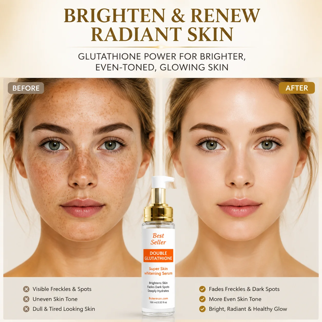 double glutathione serum Medicube AGE-R Glutathione Glow HCG peptide supplier Quantity:15 PCS