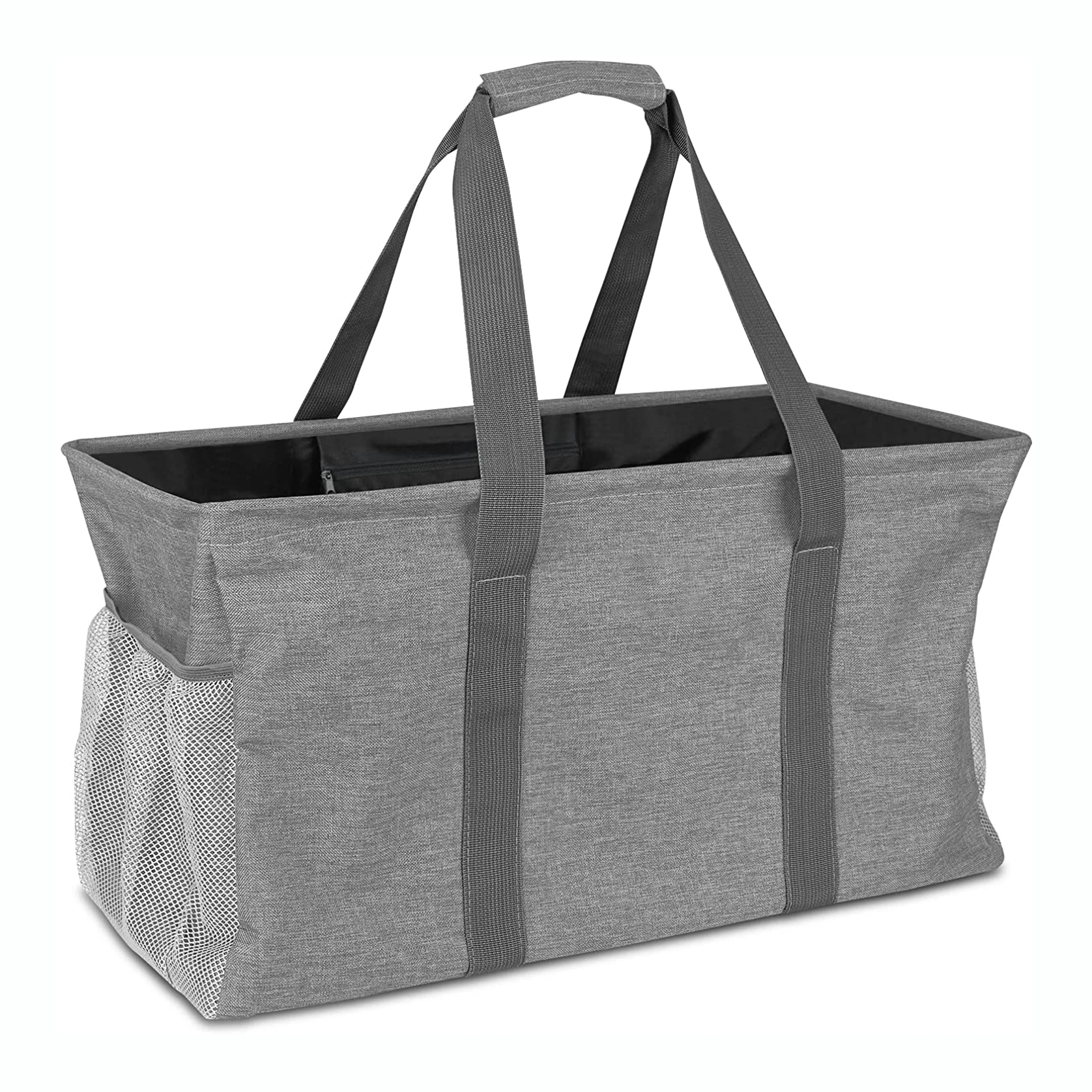 Extra Large Canvas Utility Tote Bag With Wire Frame For Storage Buy