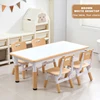 Brown white desktop-1 table 4 chairs