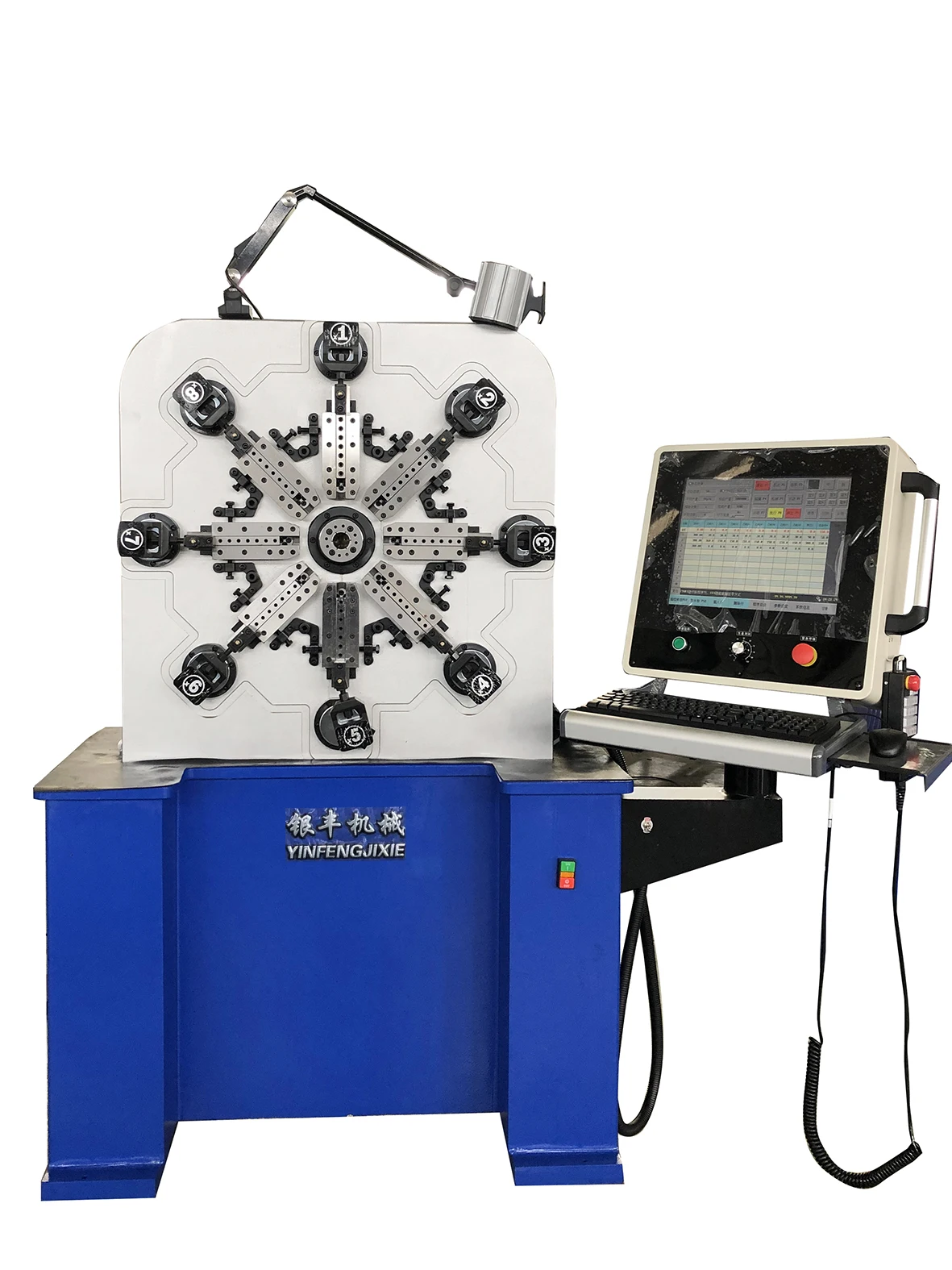 Zhejiang CNC86120 Automatic Double End Boring Machine 6-12MM Spiral Spring End Grinding with PLC and Motor Core Components