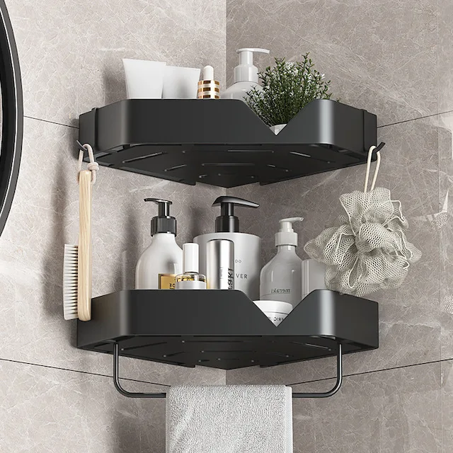 Orimade Adesiva Mensola ad Angolo Bagno Stoccaggio