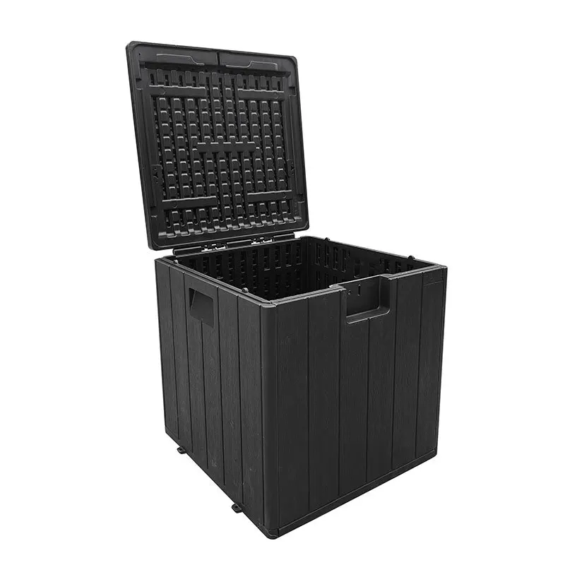 Modern 130 Gal PE Wooden Style Waterproof Patio Resin Outdoor Pool Deck ...