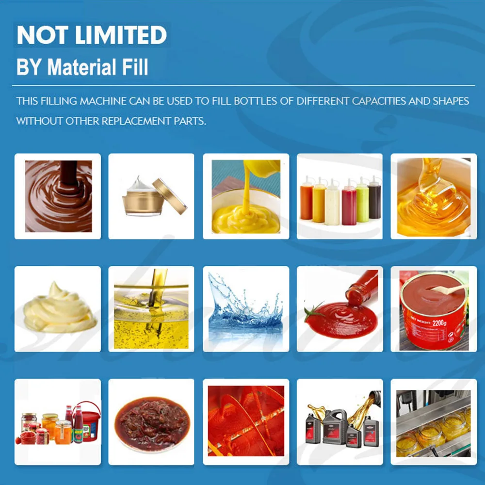 Automatic Glass Jar Filling Capping Line  for Jam Ketchup Honey Filler manufacture