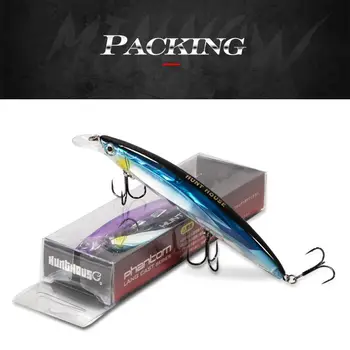 Laser Long-Tail Crankbait Luminous Floating Minnow Lure for Bass Artificial Hard Bait Without Hooks – Minnow – view 2