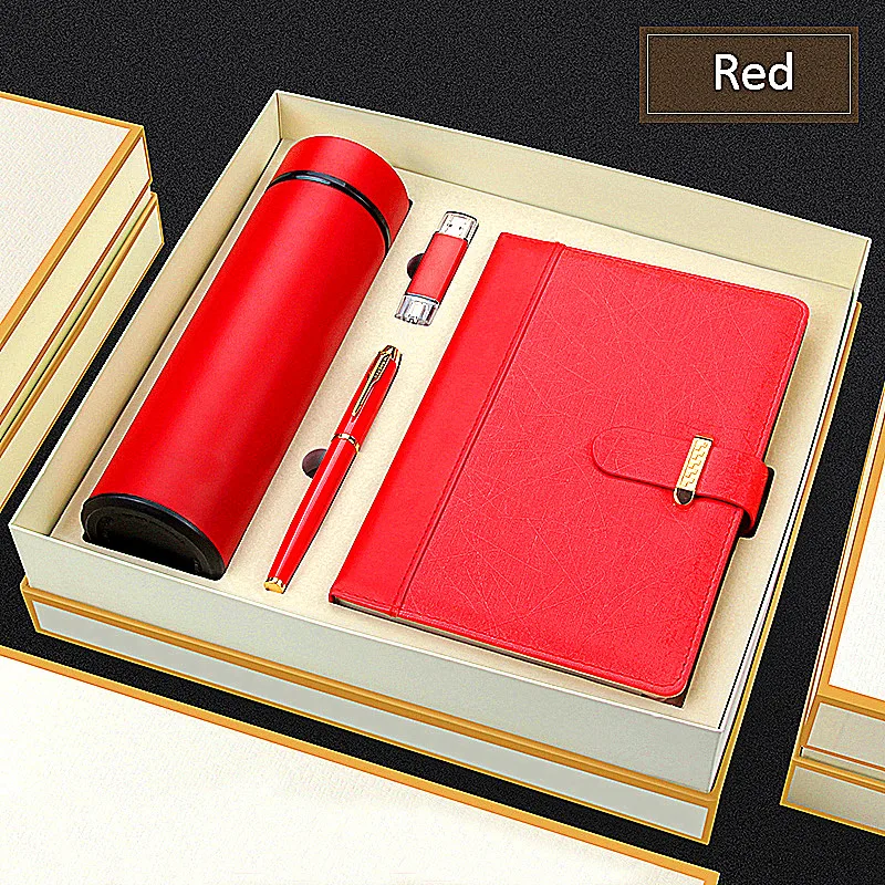 Customized Logo OEM Notebook Pen Latest Gadgets Promotional Novelty Office Business Gifts Customized Diary Valentine Gift Sets
