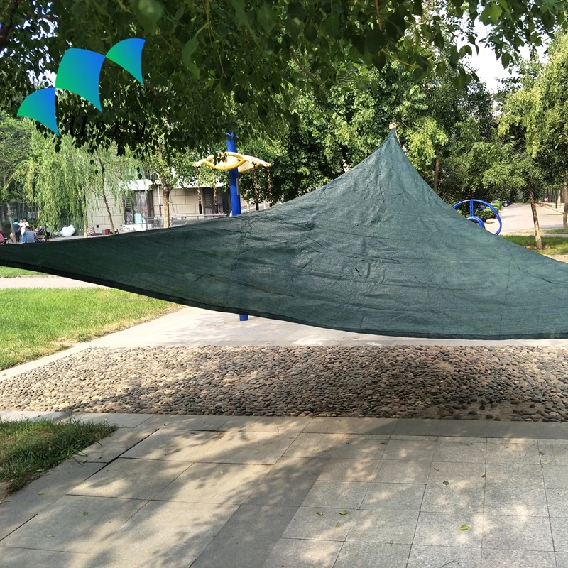 Customized Size 8m Triangle Shade Sail  with Hooks Set Accessories