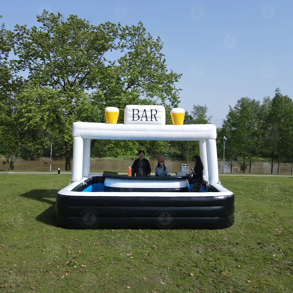 New Design Water Swimming Pool Bar Superior Design Giant Home Backyard Inflatable Bar Pool for Adults