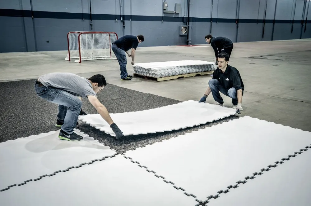 Synthetic Ice Ice Skating Rink Mats Skating Tiles Synthetic Ice Hockey