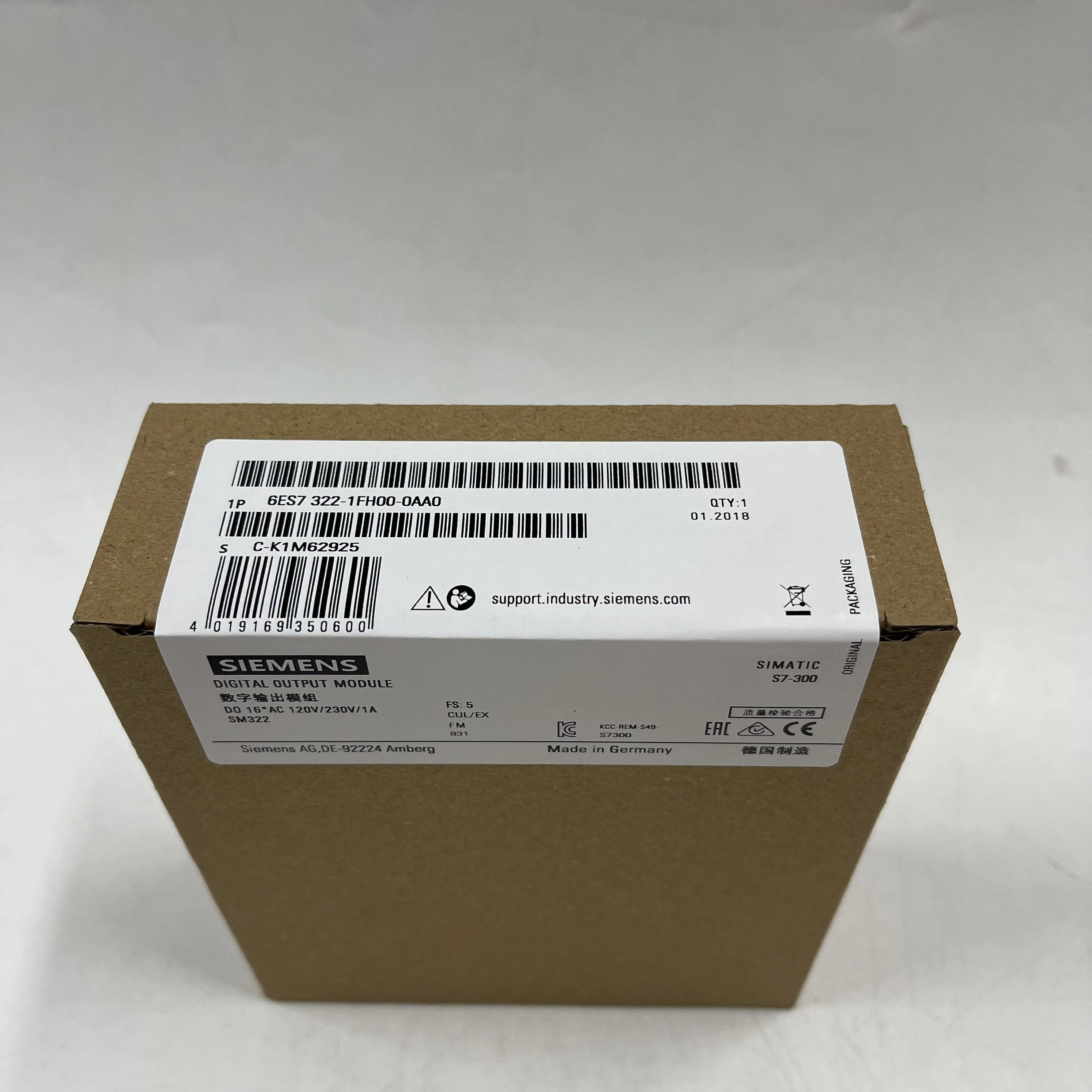 Siemens Digital Output Module 6ES7322-1FH00-0AA0