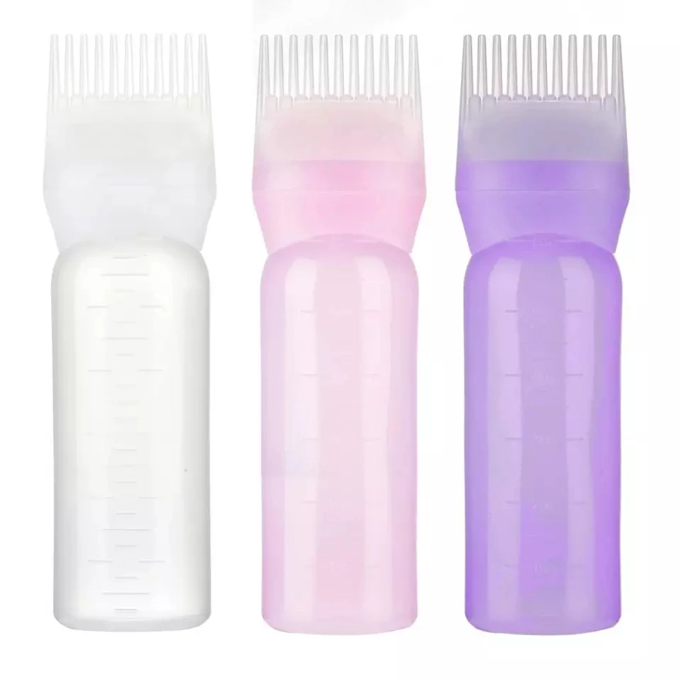 Professional 6oz 120ml Salon Hairdressing Dyeing Applicator Bottle With ...