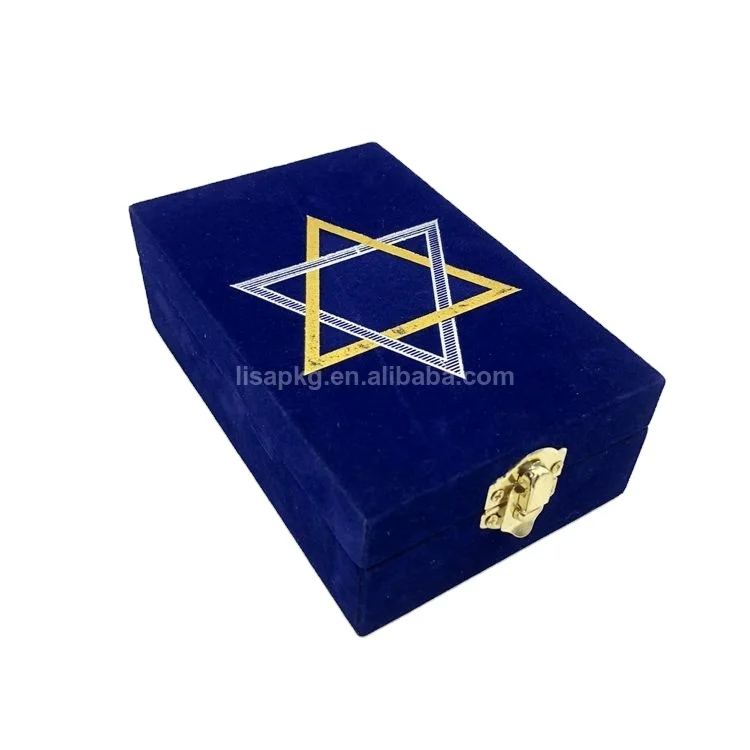 Роскошная бархатная деревянная подарочная упаковка для ювелирных изделий, коробка из МДФ с атласной подкладкой
