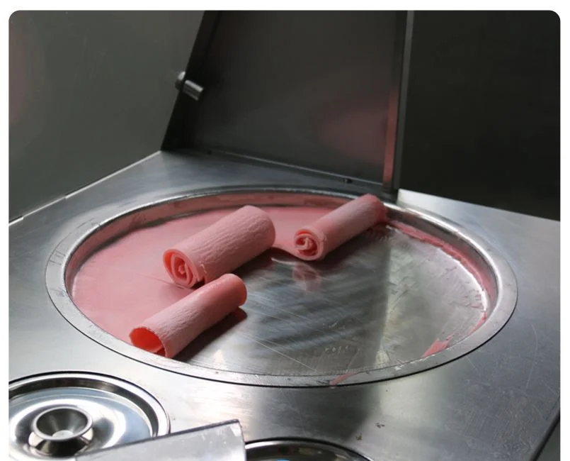 Thai Ice Cream Roll Machine Fry Ice Cream Machine Fried Ice Cream Roller Machine