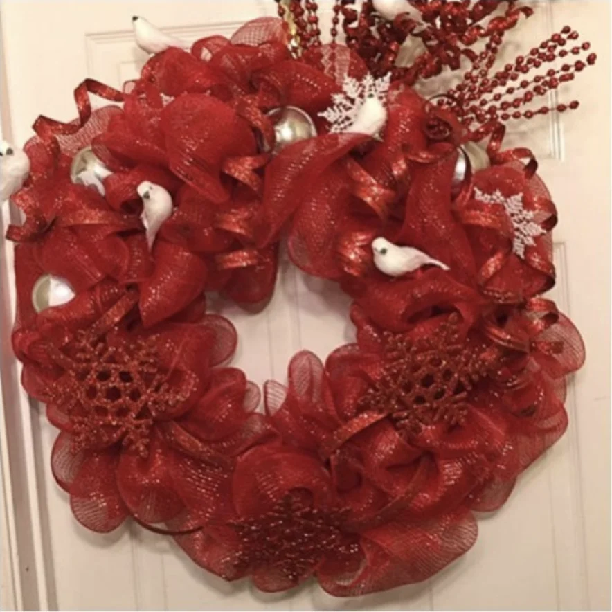 New Poly Deco Mesh 10 Inch Ribbon With Colorful Stripes Home Decor For