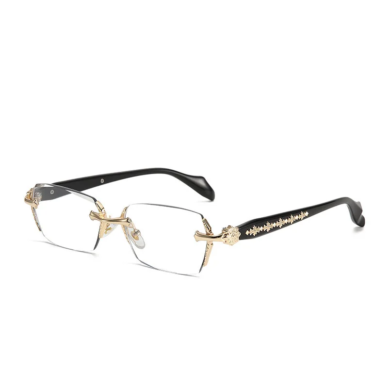 KL8013 1pc Rimless Squared Frame Blue Light Blocking Presbyopia Restoring Ancient Unisex aperçu 7