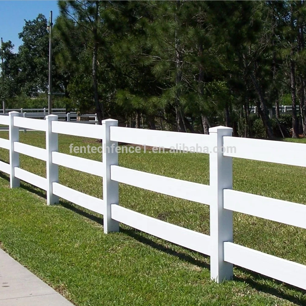 Fentech High Quality 3 Rail Fence Post Extensions High Strength Cheap Farm Fence with 3D Modelling Service