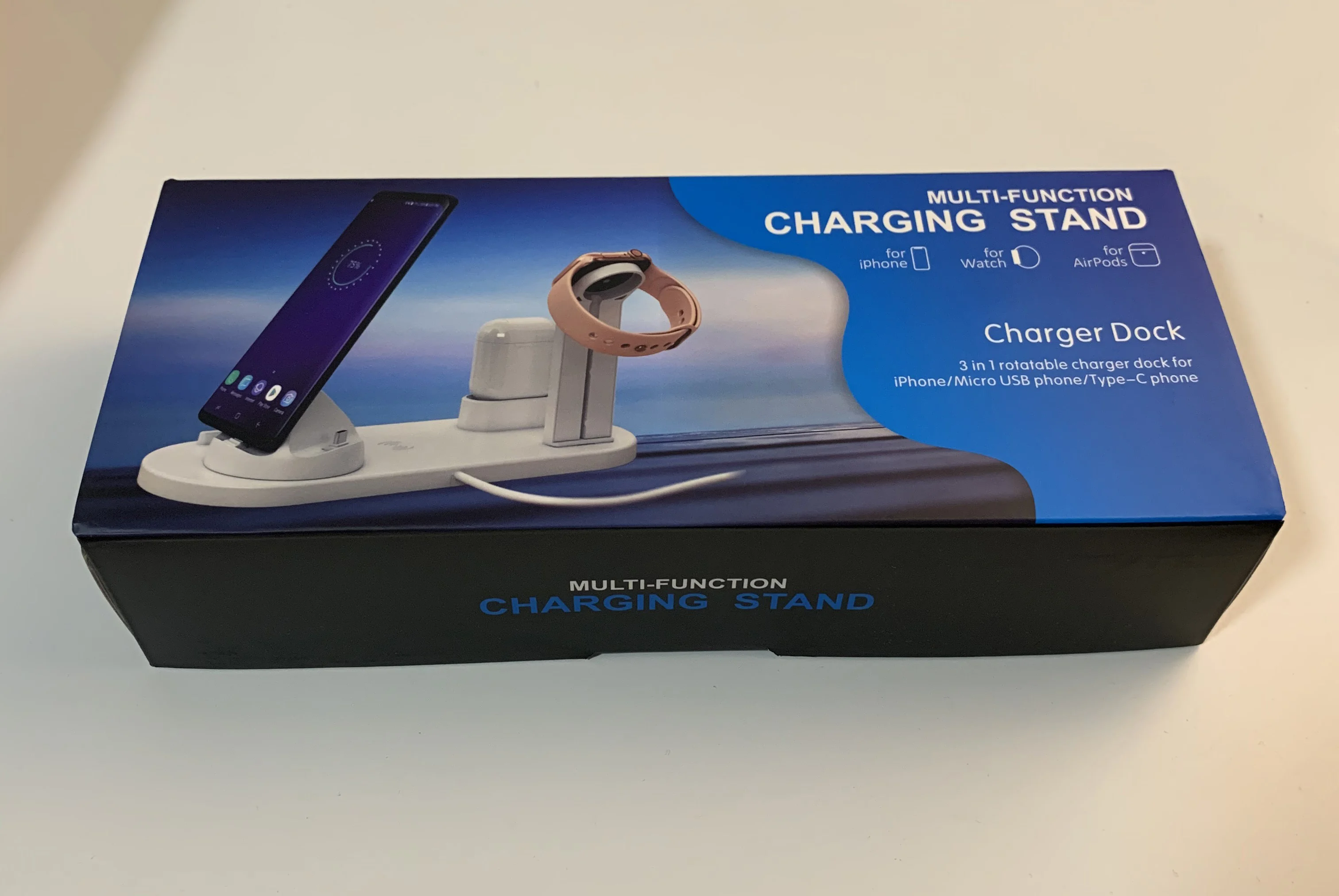 
Трендовый продукт 2020, беспроводная зарядная станция 3 в 1, зарядная док-станция для всех мобильных телефонов/умных часов/AirPods 