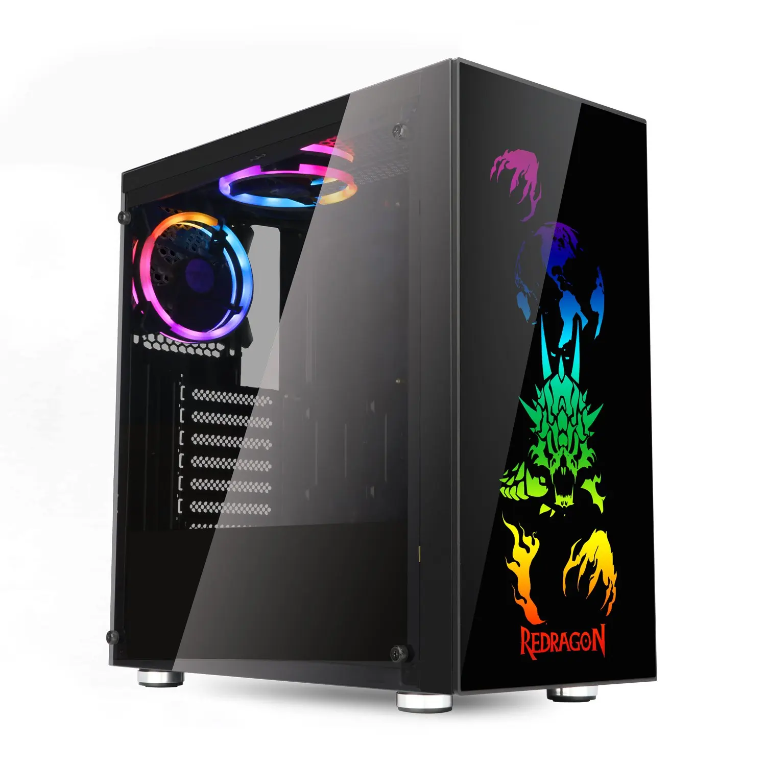 Redragon Steeljaw Pro Gc 608 Glass Panel Atx Rgb Fans Professional Gaming Pc Case Buy Modern Komputer Gaming Pc Kasus Atx Rgb Fan Pc Game