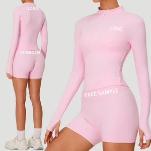 New Plus Size Breathable Three-piece High Waist Shorts Fitness Set for Women Look Slimmer Versatile Nude Quick-drying Yoga Front