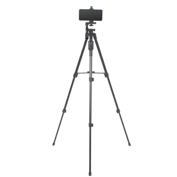 YUNTENG VCT-5208  Aluminum Camera Tripod With 3-Way Head & Remote + Clip for Camera Phone