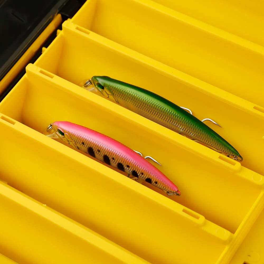 Double Sided 14/12 Compartments Fishing Tackle Boxes Fishing Lure Box