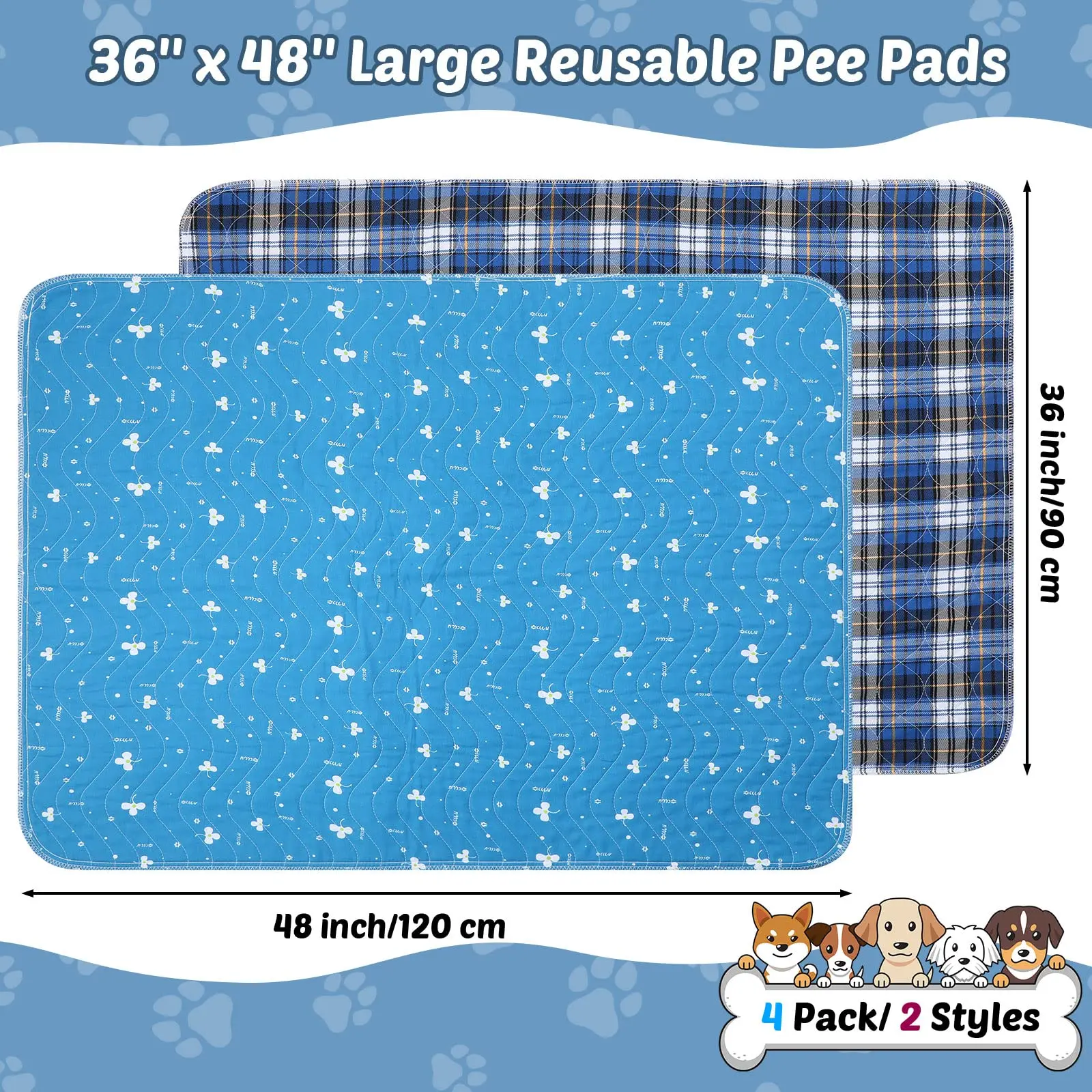 XL Washable Puppy Underpads