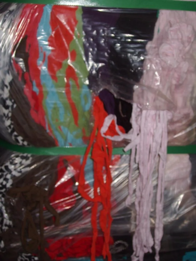 SELVEDGES (RAMA - STRING) MIX COLORS and MIX QUALITY (COTTON, COTTO/LYCRA Etc) BALES WASTE / SCRAP (FOR CARPETS, RUGS Etc)
