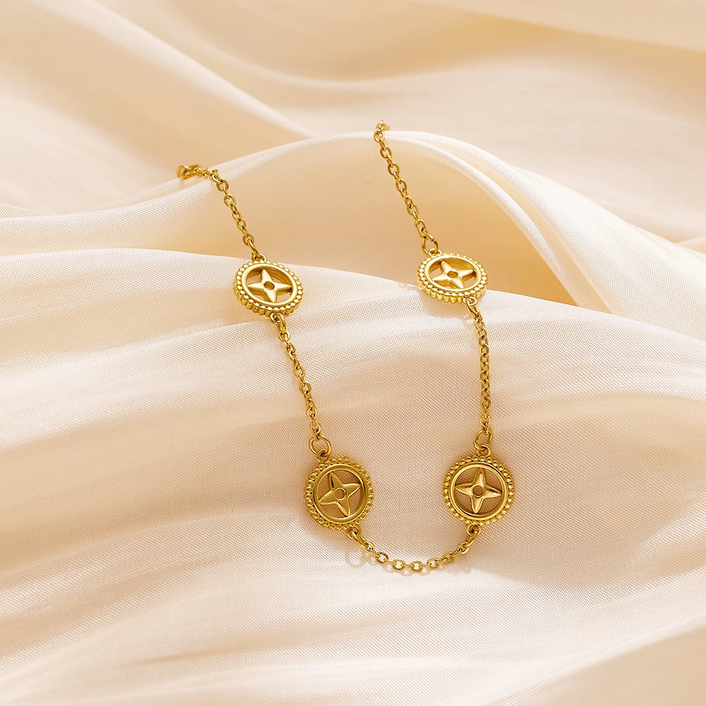 Xixi High Quality 18k Gold New Design Bangles Stainless Steel Charm