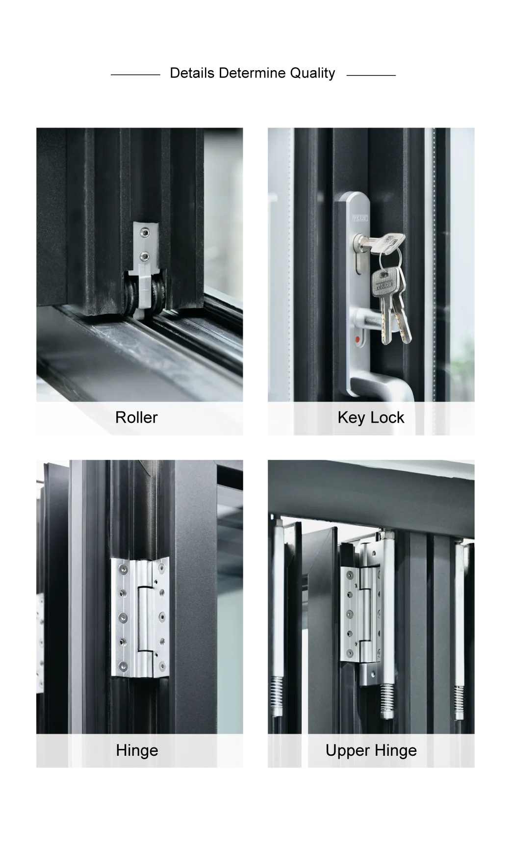 New Arrivals Heavy Duty Design Bifold Patio Doors Aluminum Bi Folding