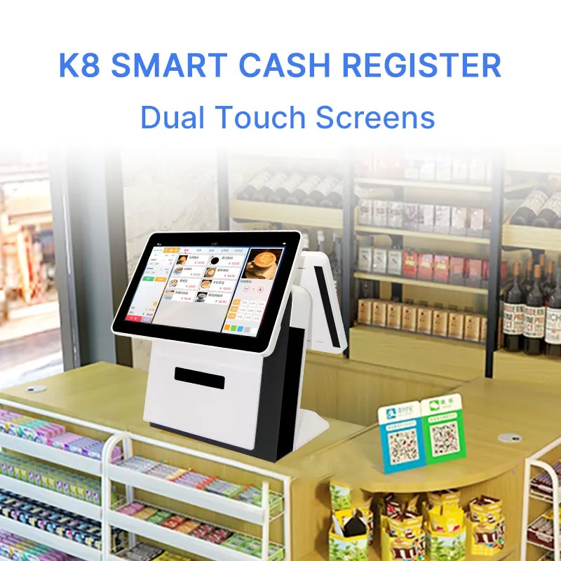 All in One Complete Set Cloud Based Touch Screen Epos Android POS Terminal Cash Register Point of Sale System