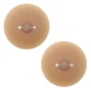 Pasties marroni con piercing AB in strass