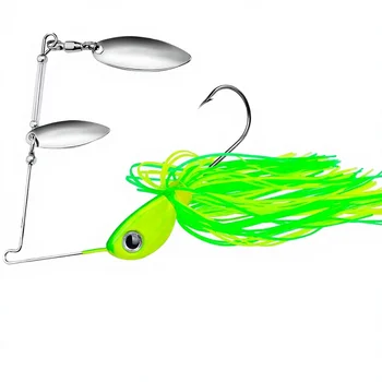 New 10g Silicone Bass Fishing Hard Jig Swimbait Spinnerbait Lures for Freshwater Saltwater Fishing Bass Pike Trout Salmon – Soft Lure – view 5