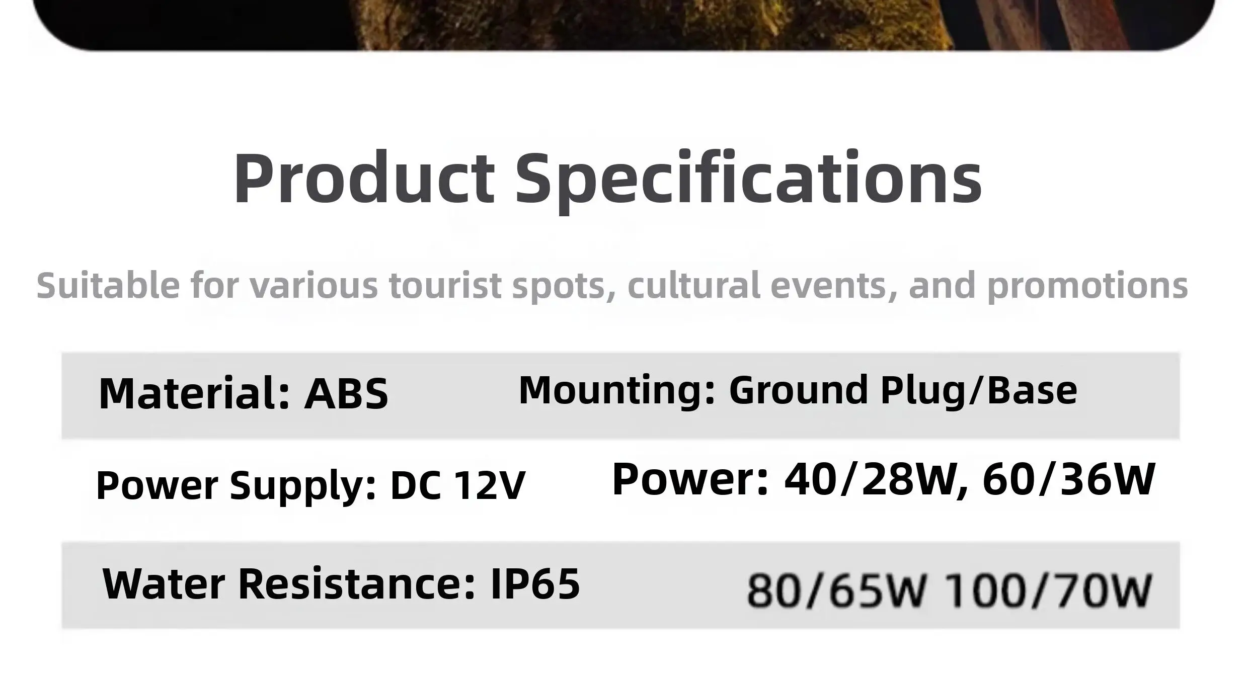 Specifications