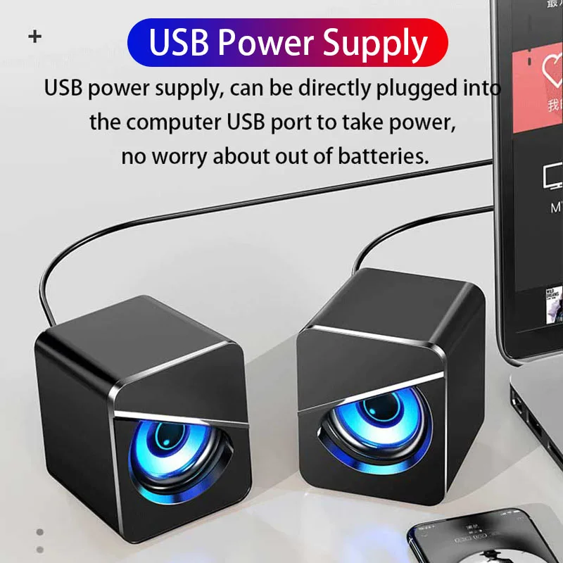 Portable Stereo USB Computer Speakers for Desktop PC OEM