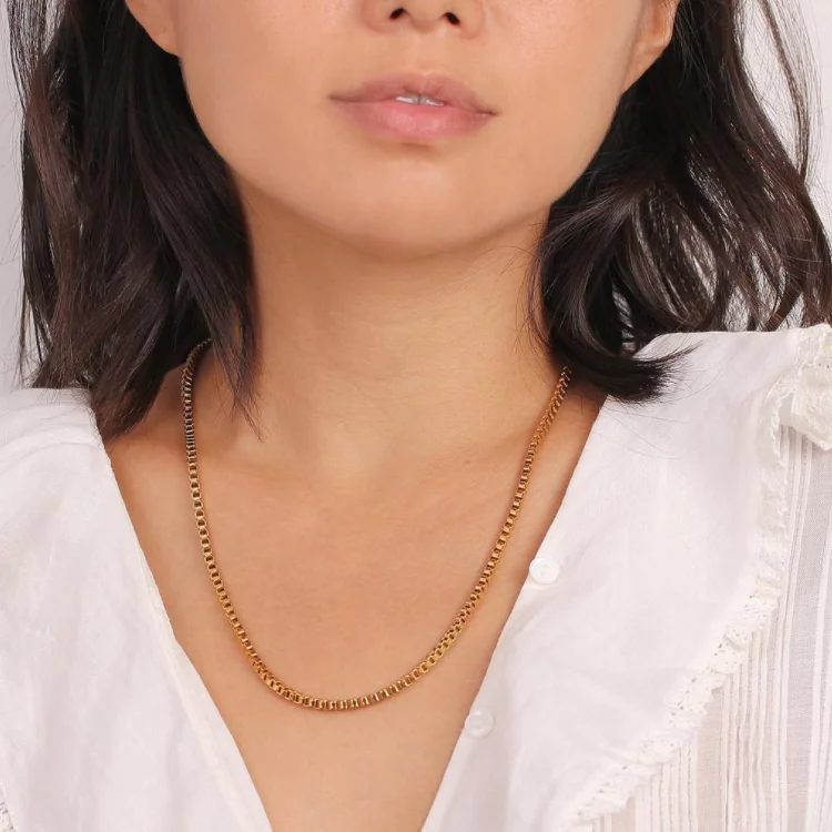 Trendy Women Jewelry Box Chain 