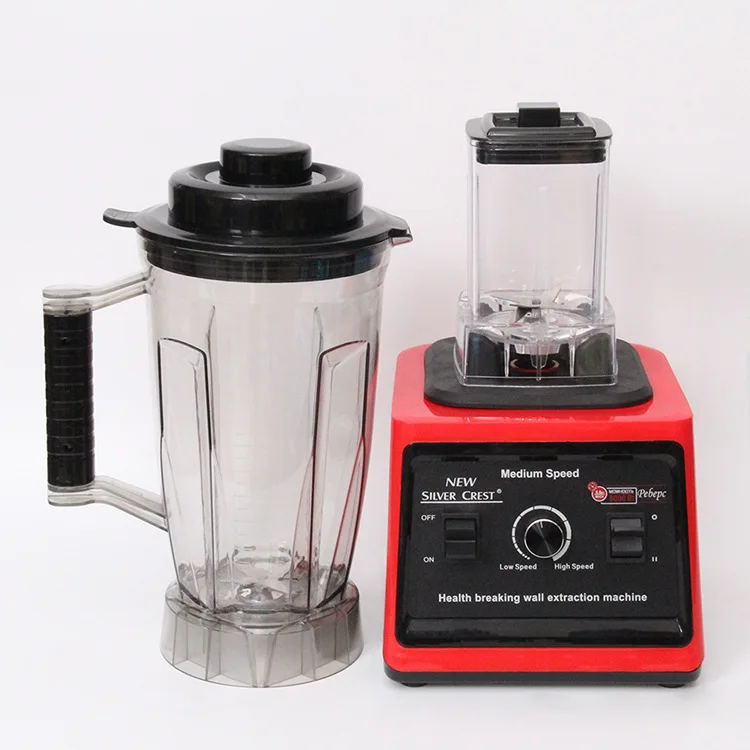 Hot 2 in 1 Blender Double Cup 8000w Strong Power 3L 9525 Motor SILVER CREST Double Cup Blender for Home