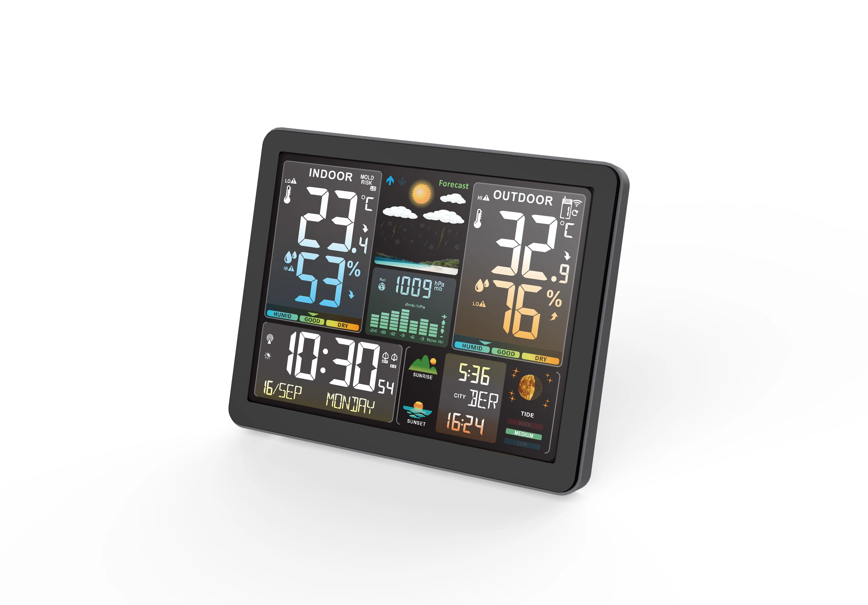 Wireless Weather Station Indoor Outdoor Thermometer Hygrometer Digital